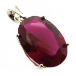 Siberian Ruby Quartz Sterling Silver Pendant 02